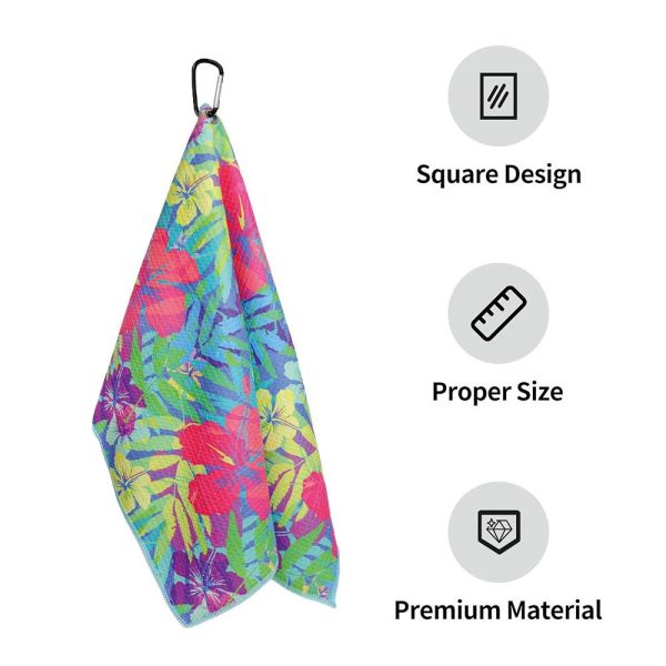 Premium Multiple Sizes OEM & ODM Golf Club Use Waffle Golf Towel