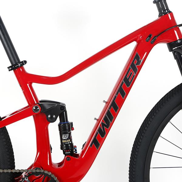 Mountain bike de pouco peso da fibra do carbono da suspensão de Daul com SRAM SX 12S