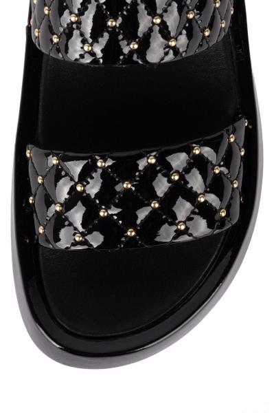 Anti Slippery Womens Platform Sandals Mirror Electrically Embroidered Lattice