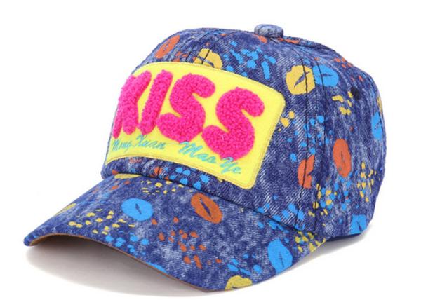 Children Design Blue Jean Baseball Caps , 6 Panel Denim Fashion Baseball Caps