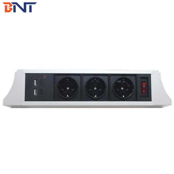 Tomada de poder Desktop de suspensão elétrica de prata com 1.5M Long Power Cord