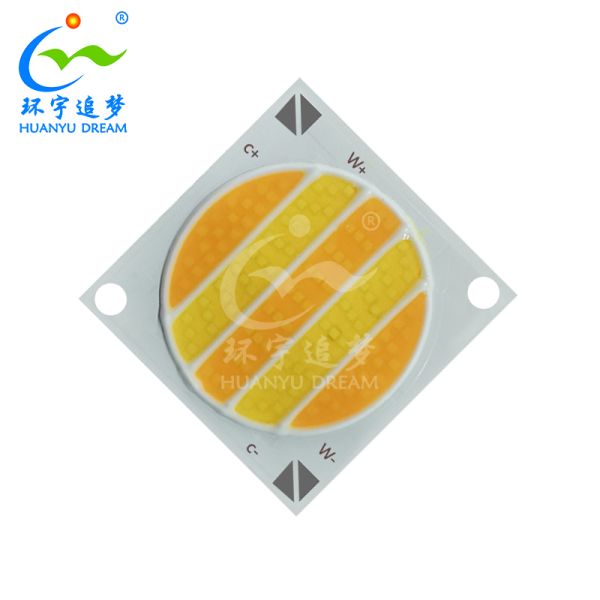 DC 36V Tunable COB LED 50W+50W 2828 CRI97 Dual Color COB Chip