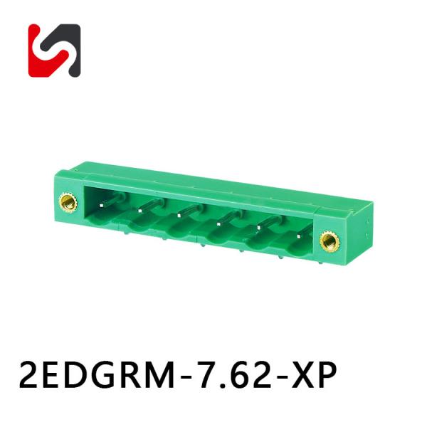 SHANYE BRAND 2EDGRM-7.62mm 7.62mm pitch pluggable terminal block male female with flang fpr pcb 2P-24P
