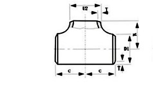 Black Painting Butt Welding Astm Carbon Steel Equal Tee