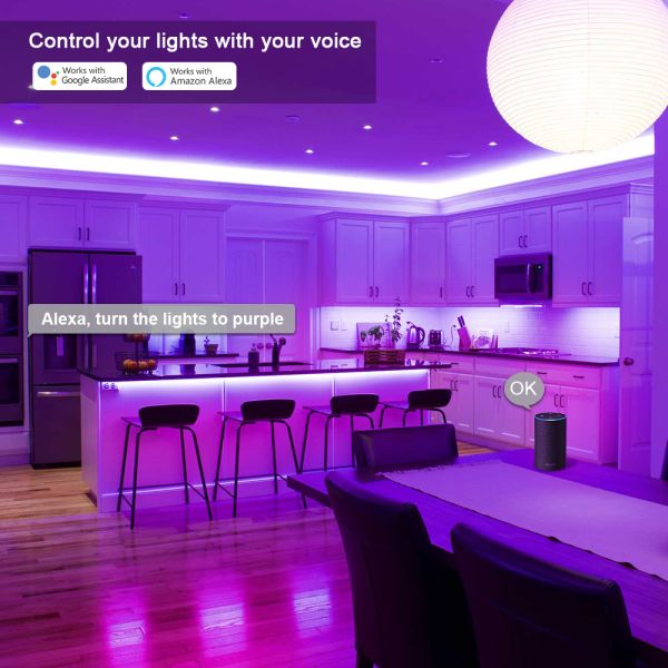 LED Light Strips Bluetooth WIFI Controller Flexible RGB 5050 Decoration BackLight Lamp Night light Luminous String For Bedroom