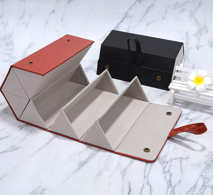 SGS подарочной коробки солнечных очков коробки украшений PU ODM кожаный восхитительный