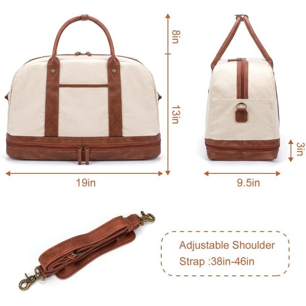 Sac à dos de voyage résistant à l'eau avec un compartiment chaussure 46X20X31CM