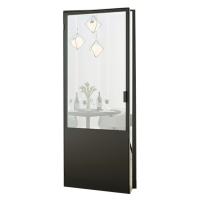 Customized Slimline Frame Metal Casement Doors Bathroom Water Tightness Indoor