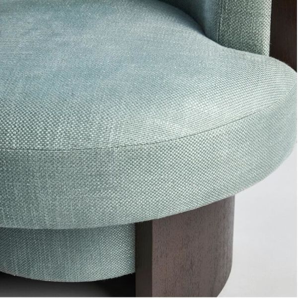 Apartment Solid Wood Sofa Living Room Creative Single Fabric Leisure Chair