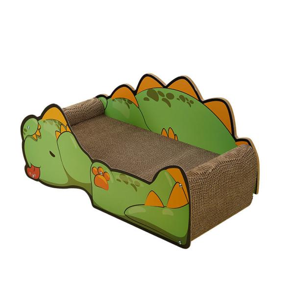 Lovely Dinosaur Sofa Cat Scratch Board Large Space Cat Scratching Board Comfortable and Resistant to Scratching