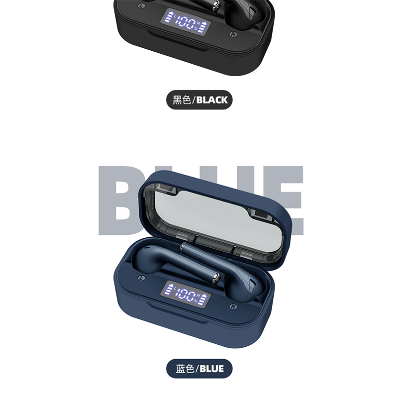 Waterproof Ture Wireless Earphone With Charging Box LED Display Mini Earbuds Stereo Sound
