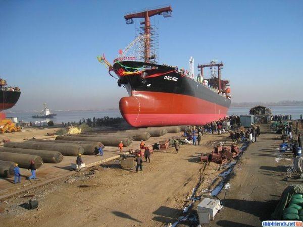 Airbag de borracha marinha anti-explosão de alta qualidade para lançamento de navios e levantamento de peso e salvamento