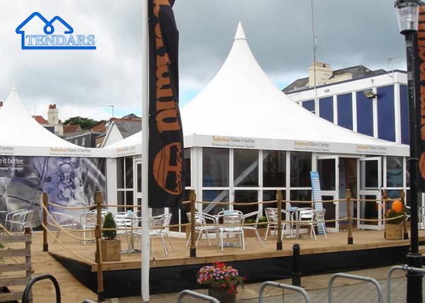UV-Resistant/Fireproof/Waterproof Custom New PVC Aluminum Frame Marquee Pagoda Canopy Tent For Sale