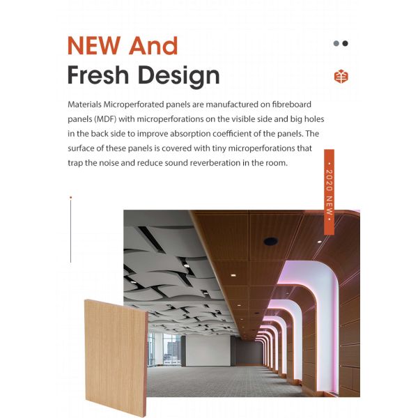 Micro Perforated Acoustic Panels 15mm 18mm , Acoustic Tiles Sound Absorption