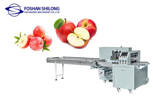 Máquina de embalagem horizontal totalmente automática fornecedora para alimentos, frutas, legumes, biscoitos