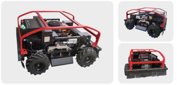 Cutting Grass Mowing Robot 0.82 Acres Remote Control Mower 30mm Height