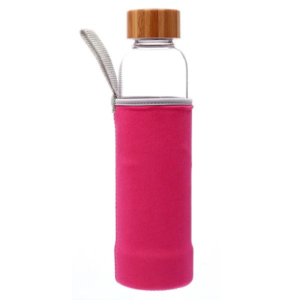 Portable Tea Infuser Travel Unbreakable Glass Water Bottle With Filter