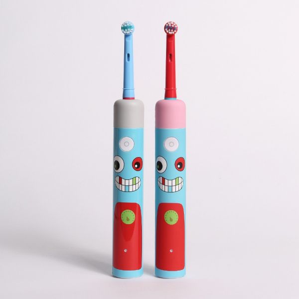 Compatible Oral B Blue indicator bristle Kids Electric Toothbrush for Children