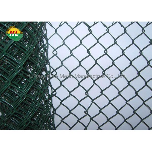 PVC толщины 3.8mm покрыл загородку сетки звена цепи диаманта для спортивной площадки