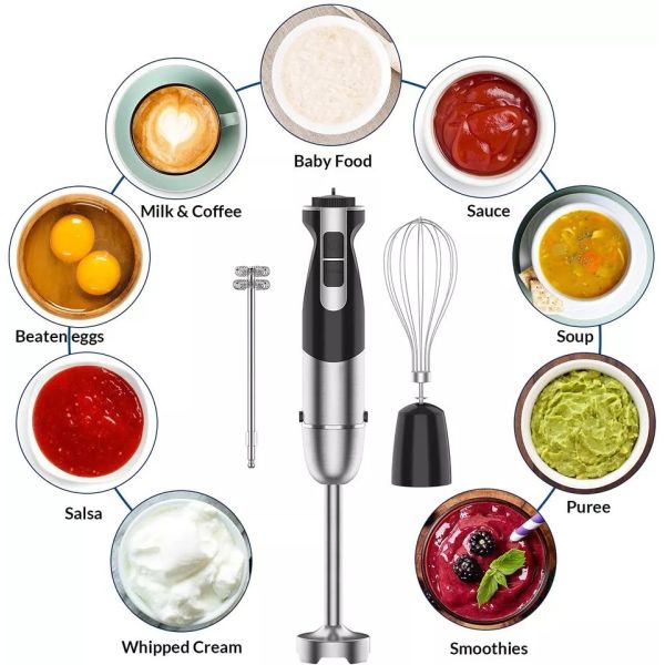 CB ROHS REACH Certified Manual Blending Stick Stainless Steel Plastic