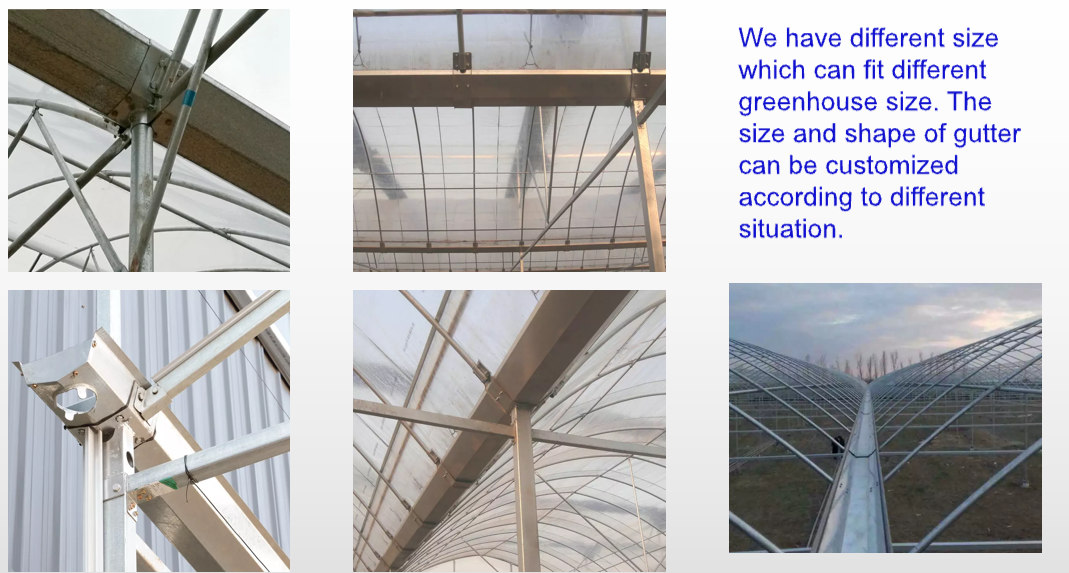 Соединение желоба дождя 304 парника нержавеющей стали коммерческое