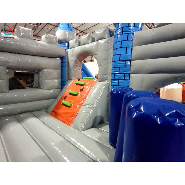 Factory Inflatable Playground Inflatable Snow White Castle With Double Slides