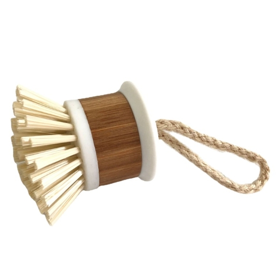 OEM Accpted Kitchen Mini Bamboo Dish Brush Pot Cleaning Brush 10*5cm
