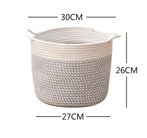 Decorative Custom Woven Cotton Rope Laundry Toys Candy Storage Fabric Container Wholesale Spa Gift Baskets Organizer