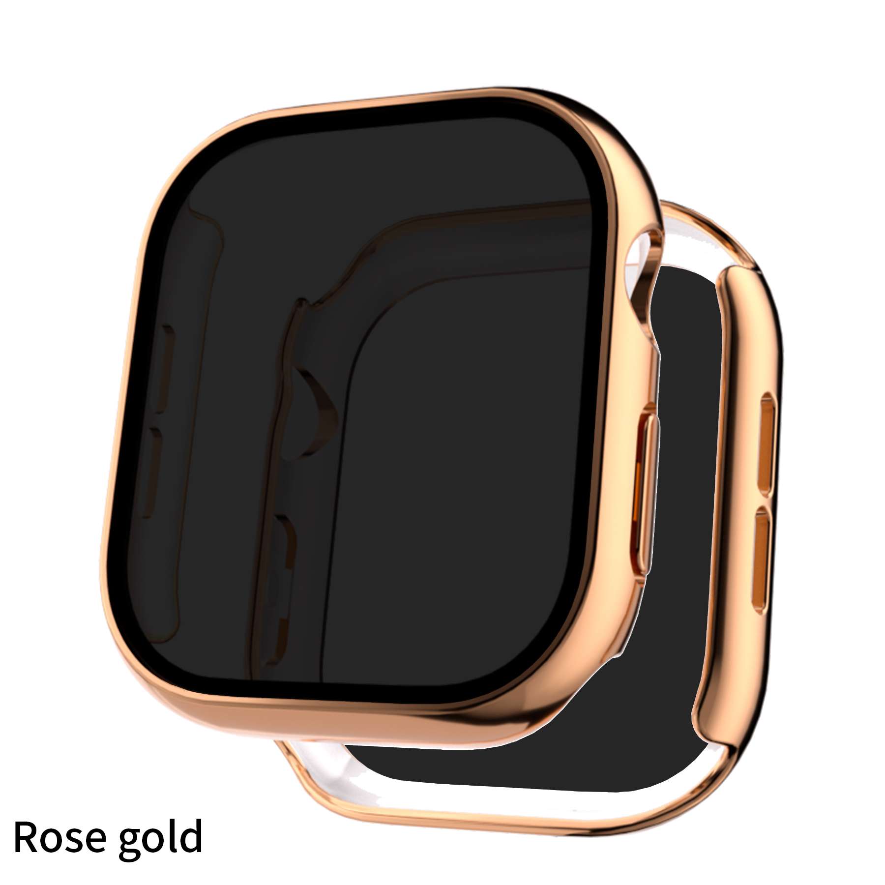 Eraysun Electroplating Anti-peeping Shell Film Integrated for Apple Watch Series10 42mm 46mm Protector Watch Case