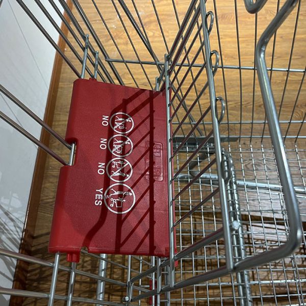 180L General store Supermarket Trolleys American style Supermarket Shopping Trolley with 5 inch wheels