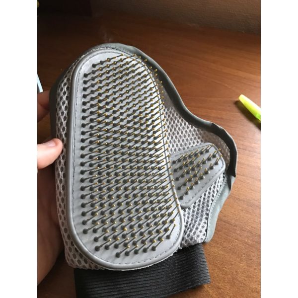 Удобная щетка Пин гребня кота собаки перчатки любимца для среднего/длиной волос