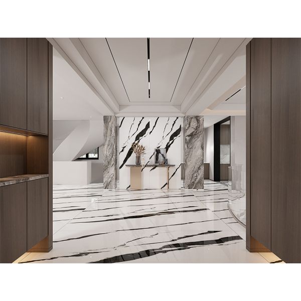 White Polished Sintered Stone Slab 1420x2700mm Antibacterial Indoor