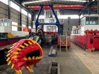 Bomba de lama WN350 Dredger de sucção de corte com motor diesel marinho para projetos interiores e offshore