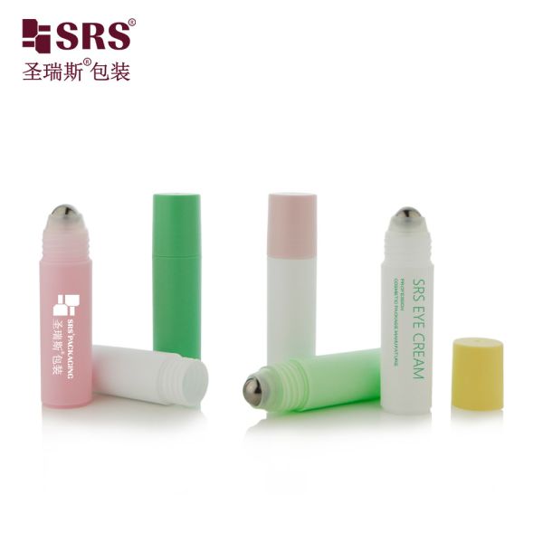 RPPF-20ML Empty PCR PP Injection Roll On Bottle Frosted Faded Red For Refreshing