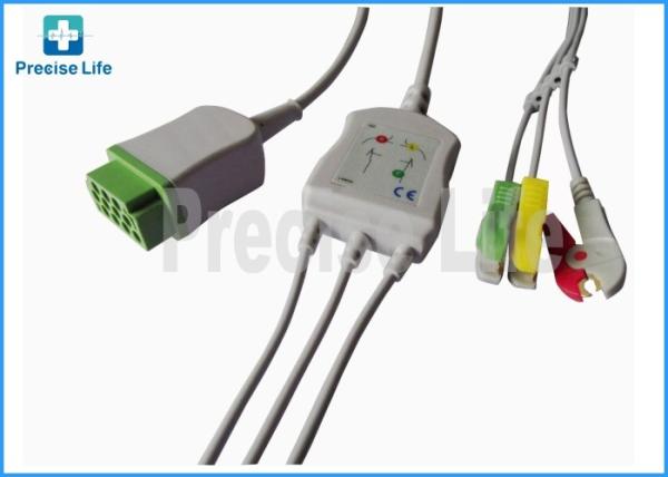 Tipo de uma peça só cabo de GE-Marquette do monitor de ECG, 3,6 medidores de comprimento