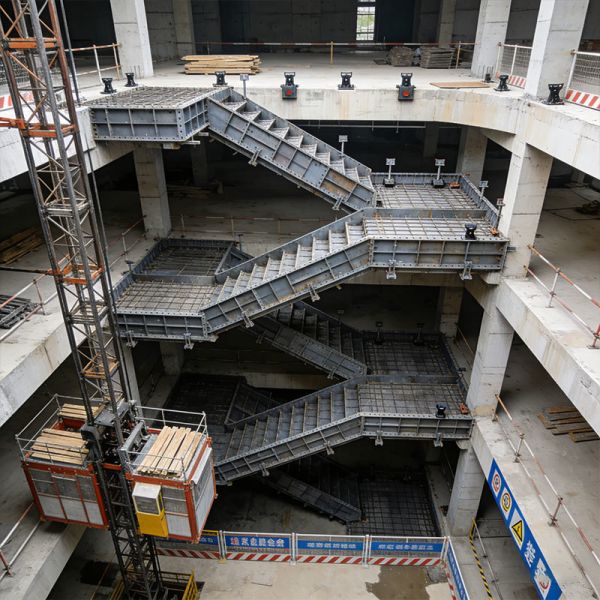 Modular Steel Stair Formwork Non Slip For Concrete Staircase Molds