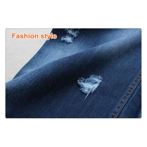Apparel Jeans Indigo Blue Stiff Hand 100 Cotton Denim Fabric Jean Material 12 Oz