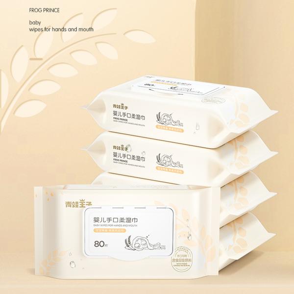Customized Biodegradable 99% Water Baby'S Wipes Organic  For Sensitive Skin