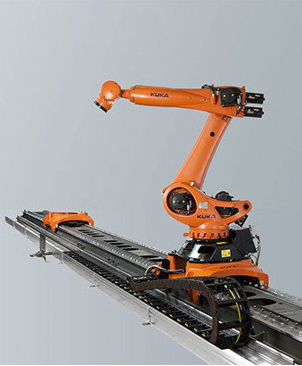 Робот движется KUKA Автоматизированный робот-рулевой гид KL 250-3 Железная дорога 7-й оси