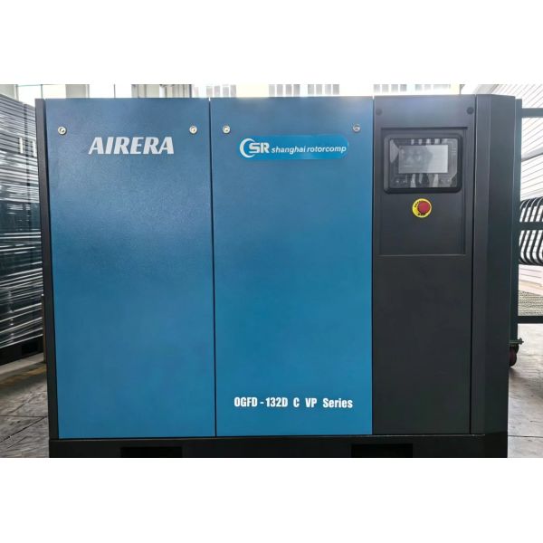132KW VSD Direct-driven Water Cooling Oil-free Rotary Screw Compressor
