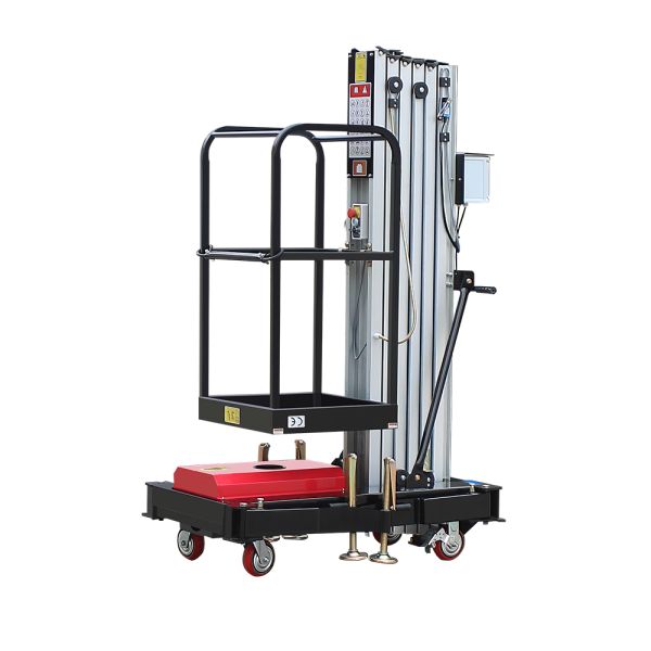 6m 10m 12m Aerial Vertical Mast Lift Industrial Cherry Picker Customized