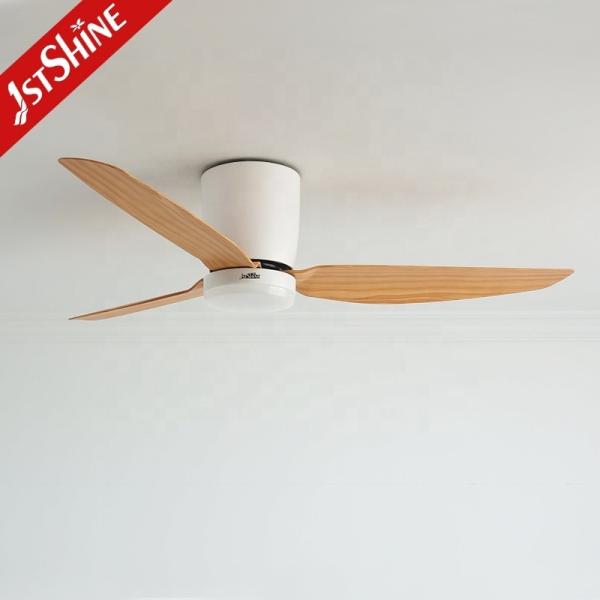 Iluminação personalizável Ventilador de teto de 52 polegadas com controle remoto e luz LED de 3 cores