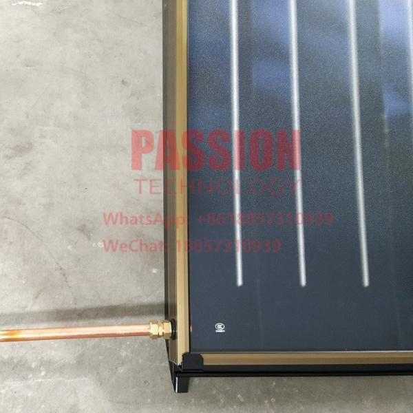 3m2 Red Copper Flat Plate Solar Collector 200L Compact Pressure Solar Water Heater