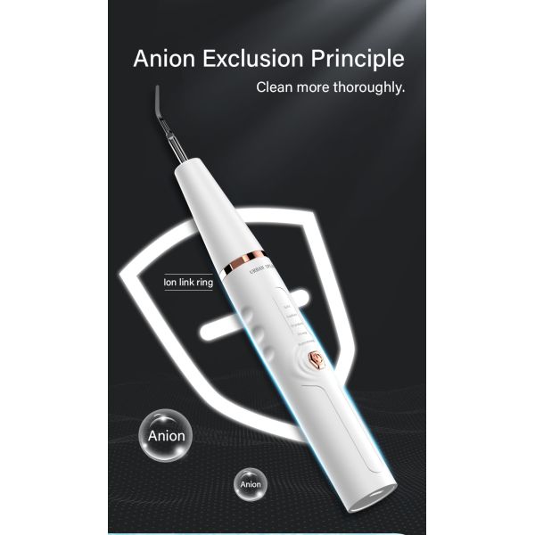 Family 40kHz Vibrating Ultrasonic Tooth Cleaner 5 Modes IPX7 165g With Steel Head