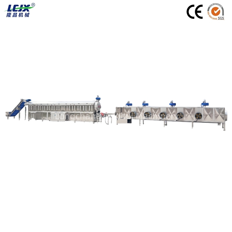304 Stainless Steel Continuous Roasting Machine with Infrared Temperature Sensor and Automatic Control for Nut Processing