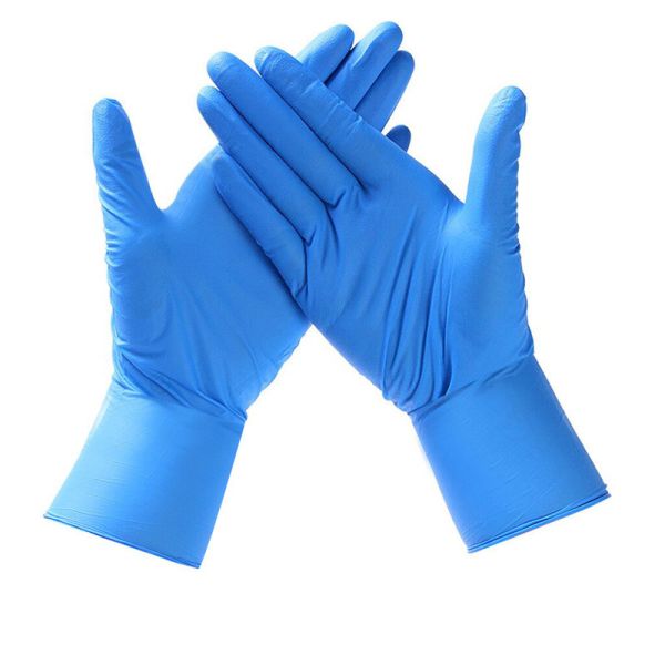 ISO9001 11'' Inspection Disposable Nitrile Gloves Powder Free Large