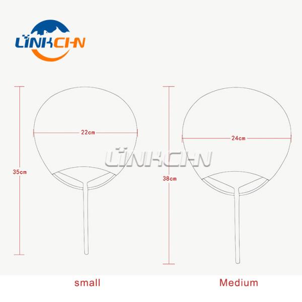 Handmade Paper Paddle Bamboo Circular Fan As Gifts