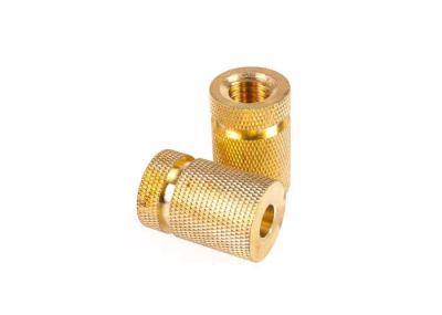 Precision Insert Brass Knurled Thumb Nut , Equipment Parts Custom Brass Fasteners