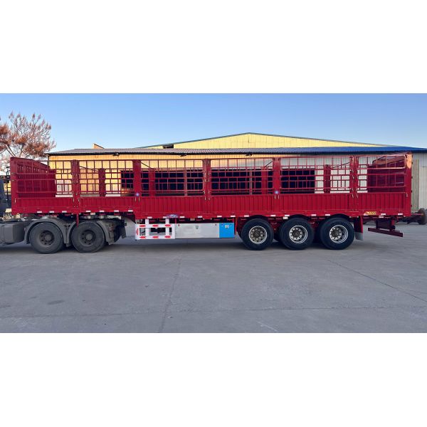 Тяжелая 40-тонная 50-тонная грузовая полуприцепка с тремя осями
