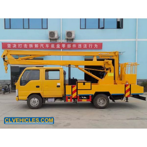4x2 20m ISUZU Aerial Platform Truck Foldable Knuckle Boom Truck